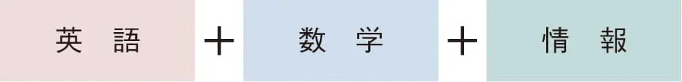 英語+数学+情報